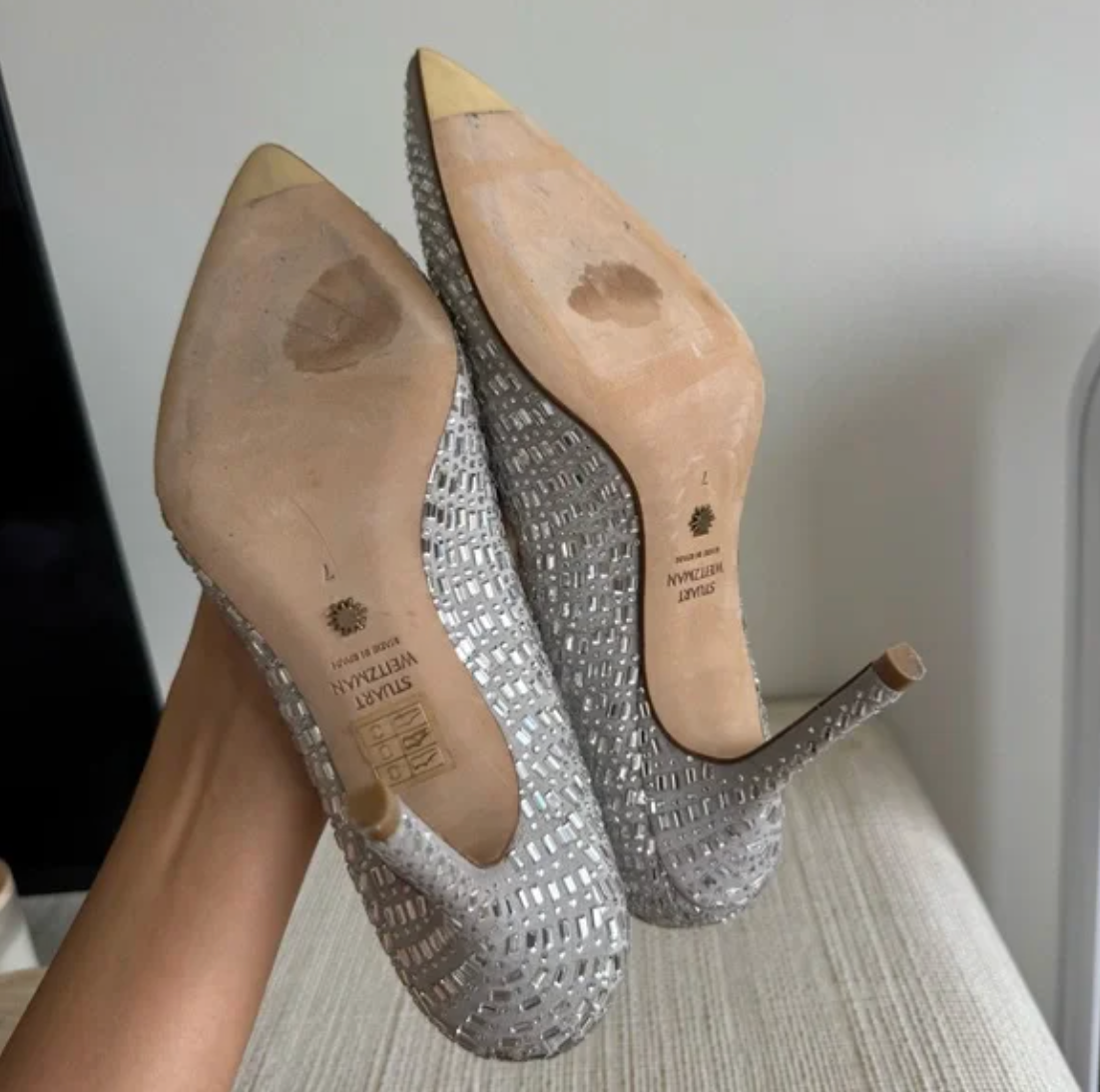 Stuart Weitzman Ryanne Embellished Pumps