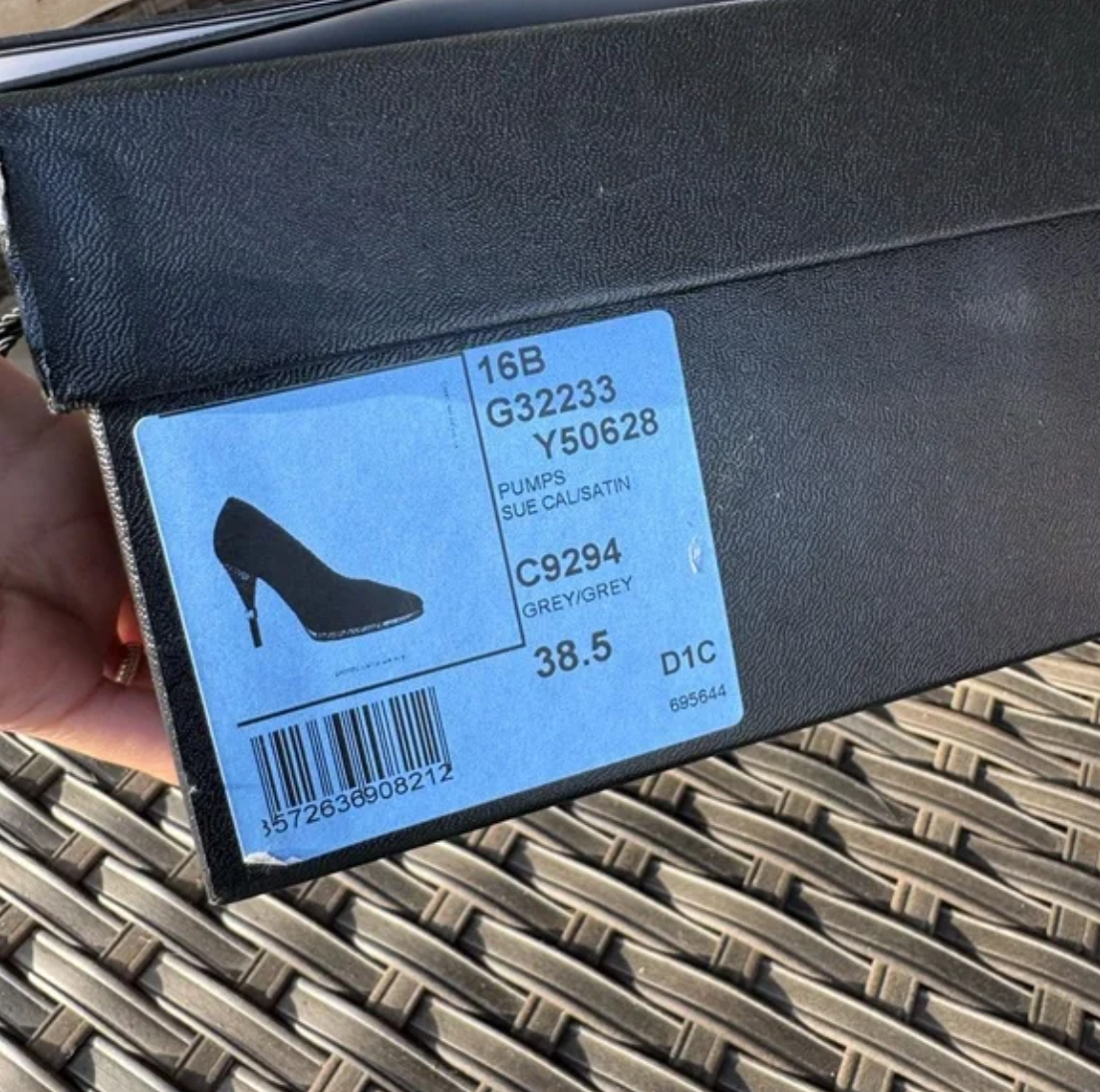 Chanel Cap Toe Suede Metal Logo Heels Pumps