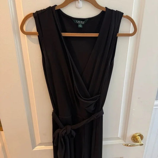Ralph Lauren Belted V Neck Jumpsuit