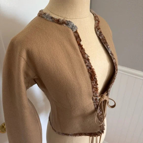 Vintage Fendi by Karl Lagerfeld 1980s Cropped Jacket