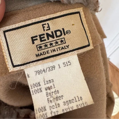 Vintage Fendi by Karl Lagerfeld 1980s Cropped Jacket