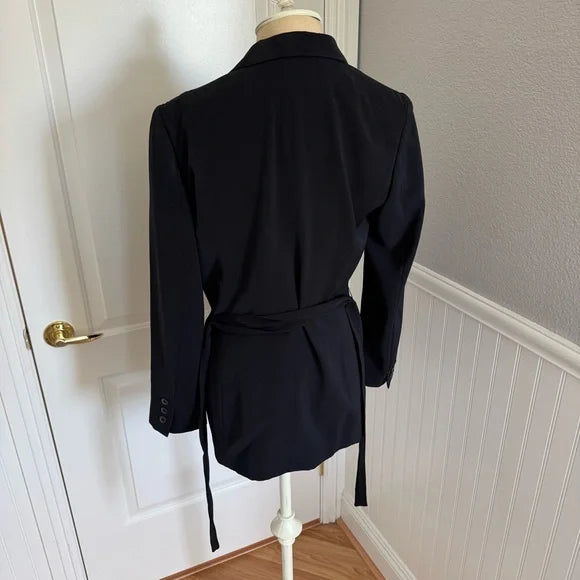 Liz Claiborne Vintage Black Belted Blazer