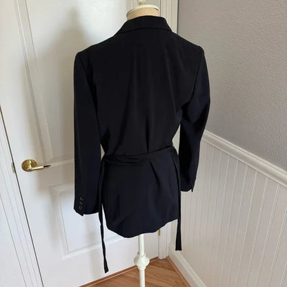 Liz Claiborne Vintage Black Belted Blazer