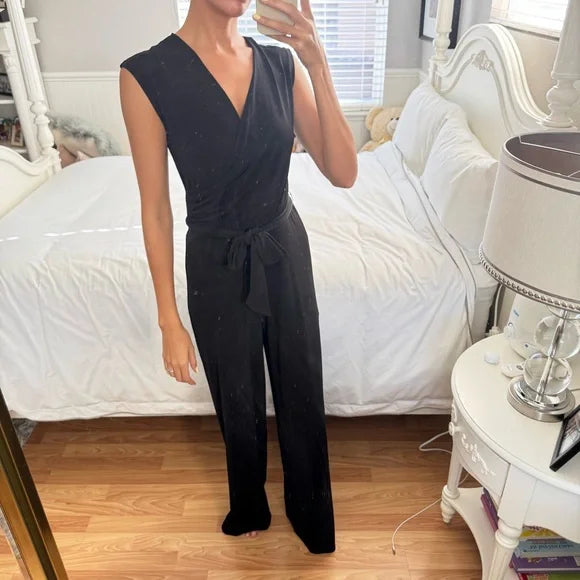 Ralph Lauren Belted V Neck Jumpsuit