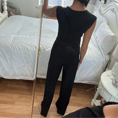 Ralph Lauren Belted V Neck Jumpsuit