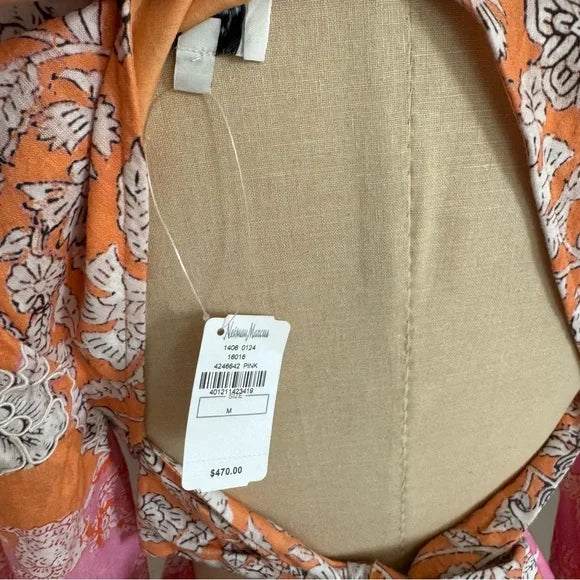 HEMANT AND NANDITA Printed Pink Dress