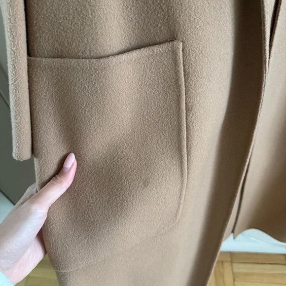 Aritzia Wilfred Handed Coat in Camel